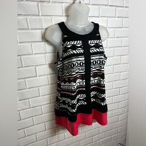 PERCEPTION CONCEPT women sleeveless print keyhole halter top/size M